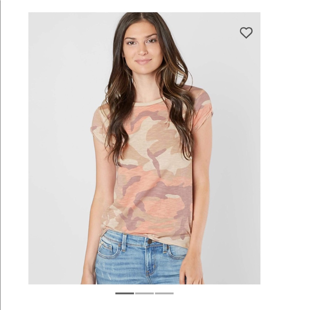 NWT free people Clare t shirt blush camo